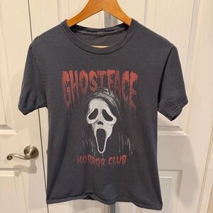 Scream Ghostface Horror Club Graphic Tee - Black